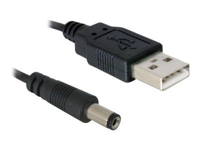 DELOCK USB Kabel A -> DC 5,5x2,1 St/St 1.00m - 82197