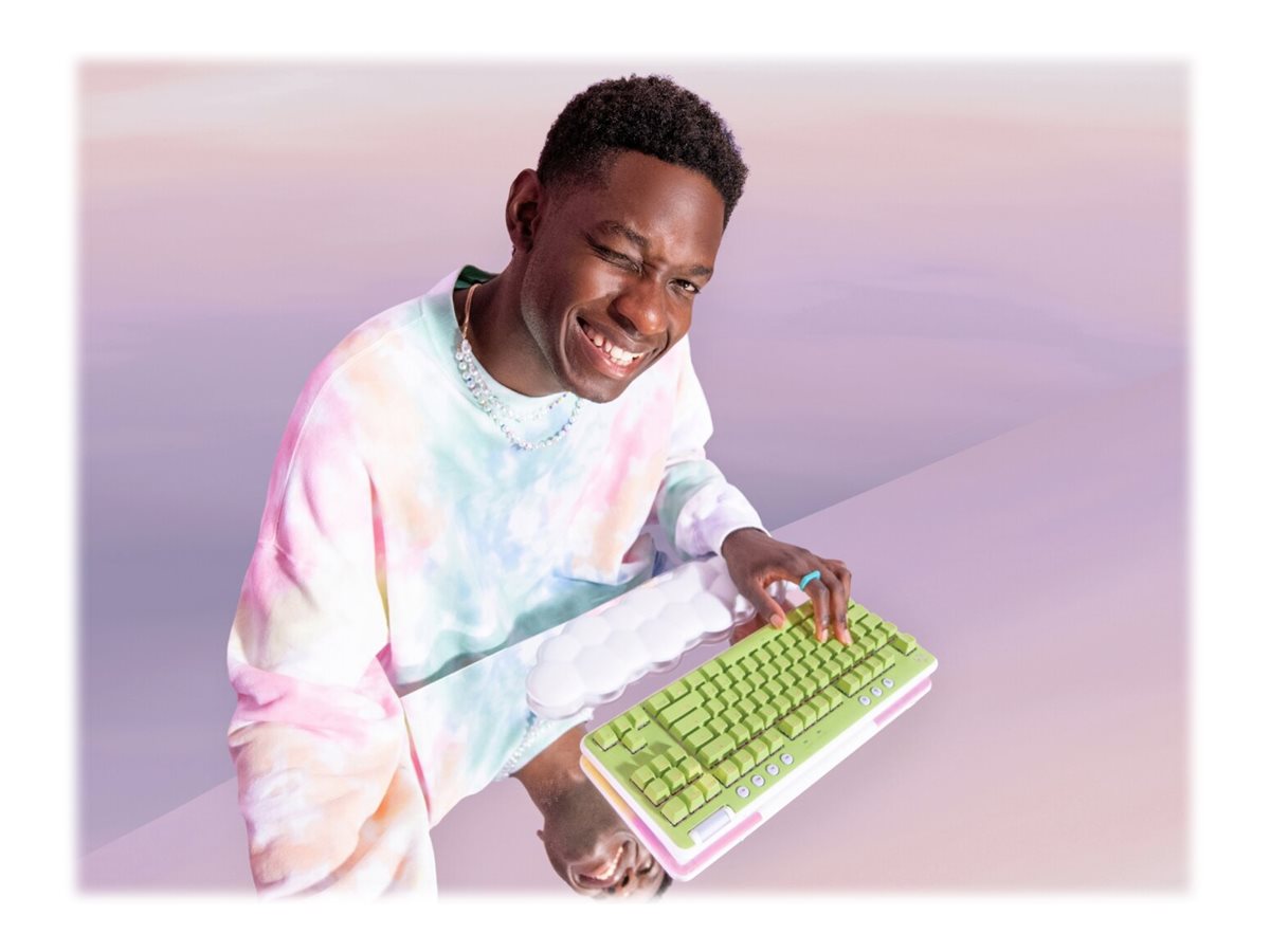 Logitech G G715 - klávesnice - bez numerické klávesnice - AZERTY - francouzská - bílá Vstupní zařízení – foto 3
