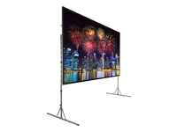 Da-Lite Fast-Fold Deluxe Screen System - Écran de projection avec pieds amovibles - 163