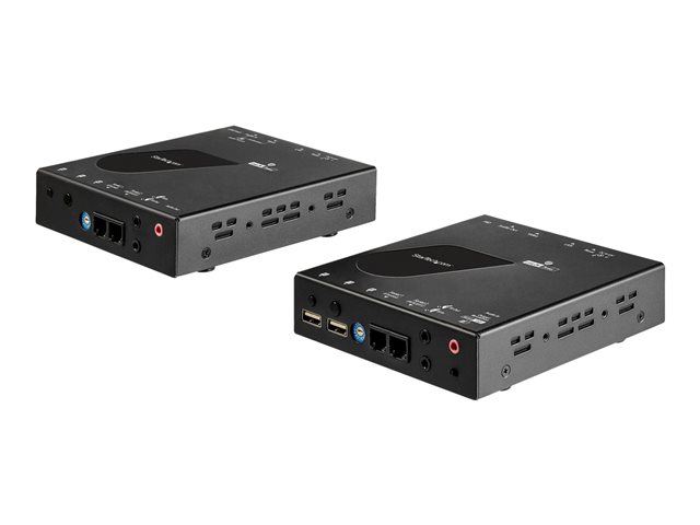 Image of StarTech.com HDMI KVM Extender over IP Network - 4K 30Hz HDMI and USB over IP LAN or Cat5e/Cat6 Ethernet (100m/330ft) - Remote KVM Console - video/audio extender - HDMI - TAA Compliant