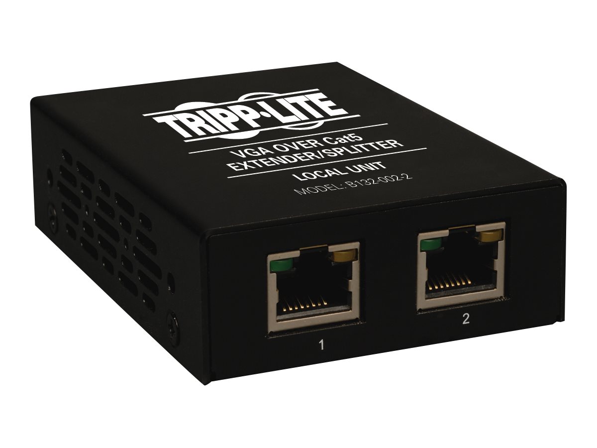 Tripp Lite VGA over Cat5/Cat6 Video Extender 2-Port Transmitter HD15 RJ45 TAA GSA