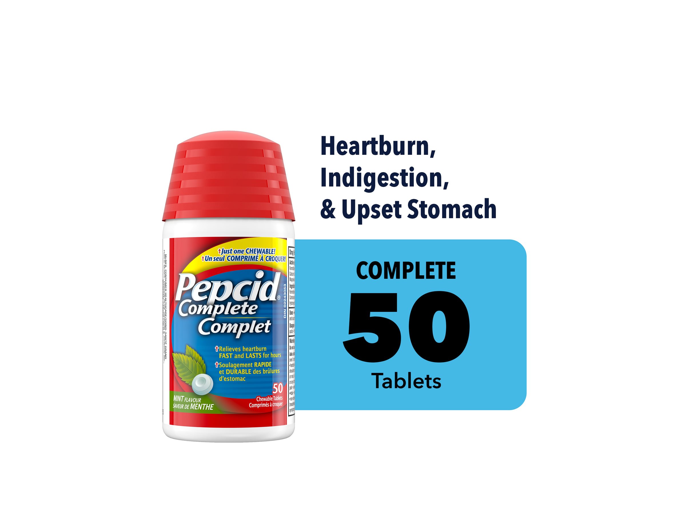 Pepcid Complete Mint 50 tablets