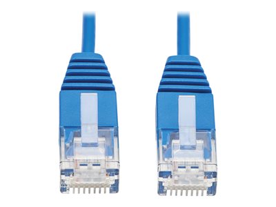 Eaton Tripp Lite Series Cat6a 10G Molded Ultra-Slim UTP Ethernet Cable (RJ45 M/M), Blue, 3 ft. (0.91 m)