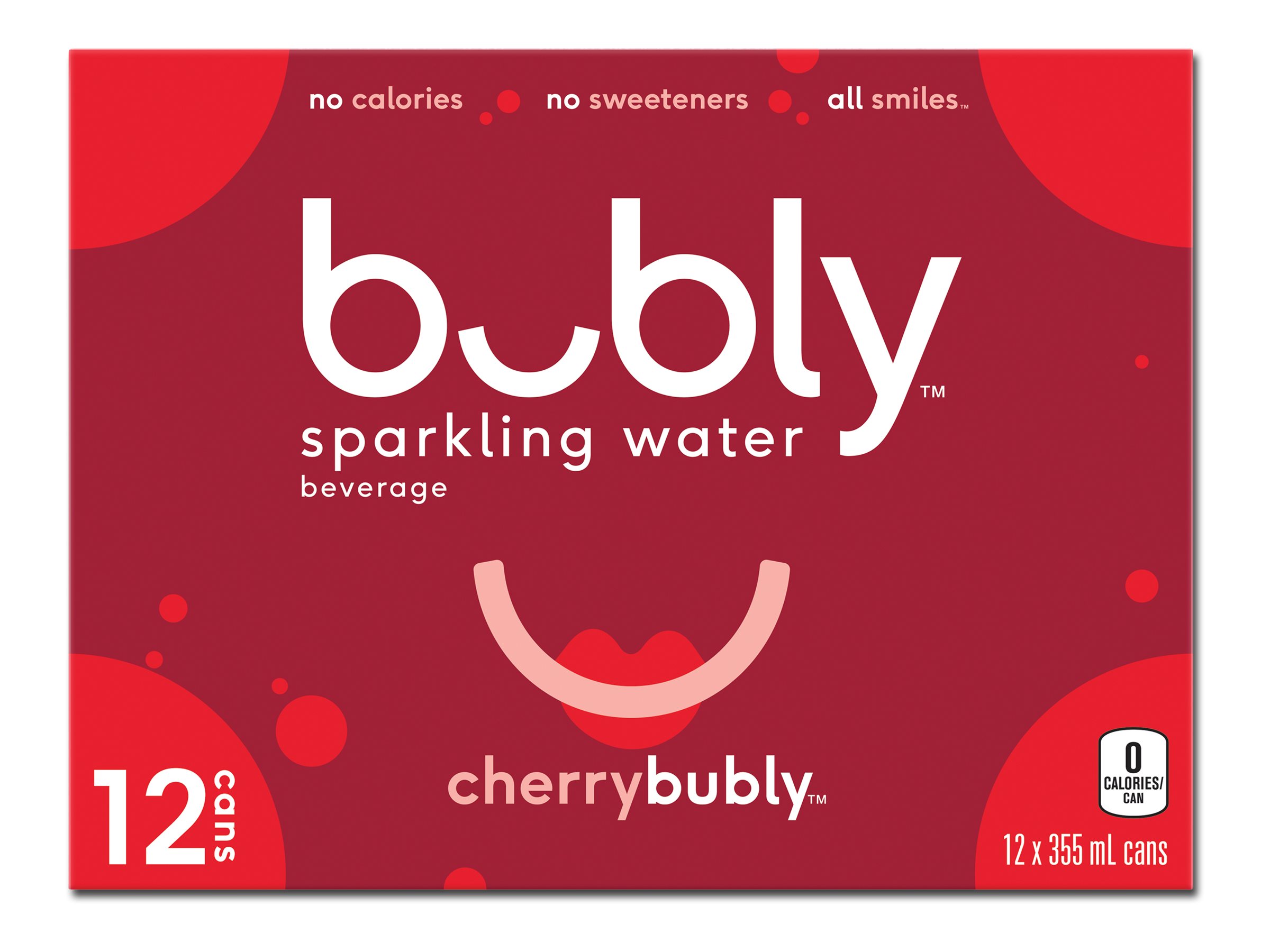 Bubly Sparkling Water - Cherry - 12x355ml