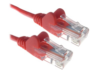 0.3M Red RJ45 UTP CAT 6 Stranded Flush Moulded Snagless Network Cable 24AWG LS0H