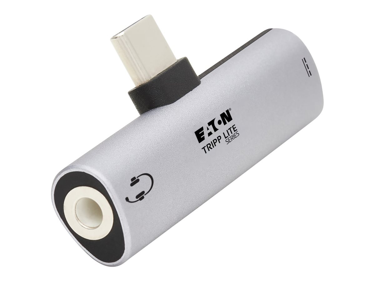 Eaton Tripp Lite Series USB-C to 3.5 mm Headphone Jack Adapter for Hi-Res Stereo Audio