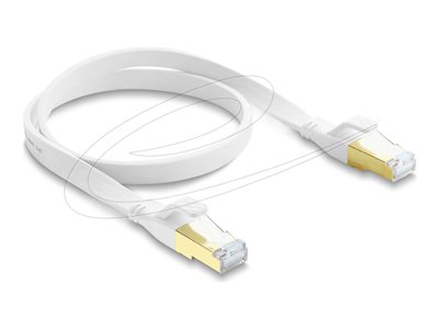 DELOCK RJ45 Flachband Patchkabel Cat.8.1 U/FTP 40Gbps, 0,5m