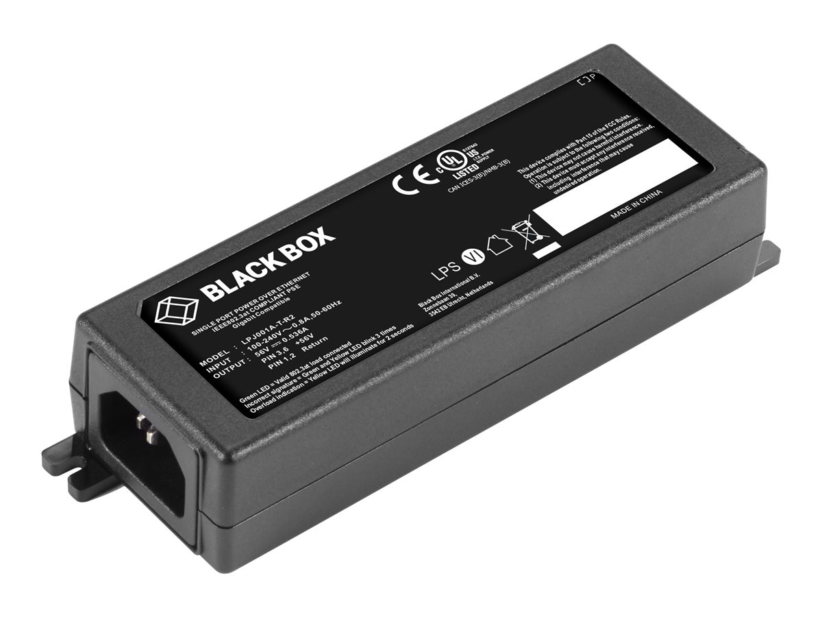 802.3AT 1-PORT POE INJECTOR – Black Box