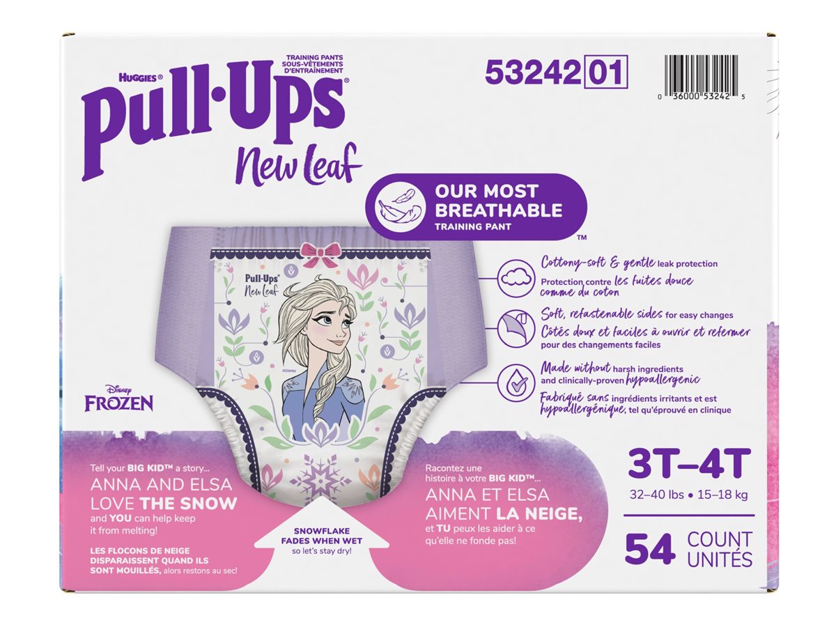 Huggies Pull-Ups New Leaf Boys' Disney Frozen Potty Training Pants, 54 Ct,  3T-4T (32-40 lb.)