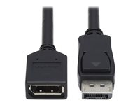 Eaton Tripp Lite Series DisplayPort Extension Cable with Latch, 4K @ 60 Hz, HDCP 2.2 (M/F), 15 ft. (4.57 m) - DisplayPort extension cable - 4.57 m
