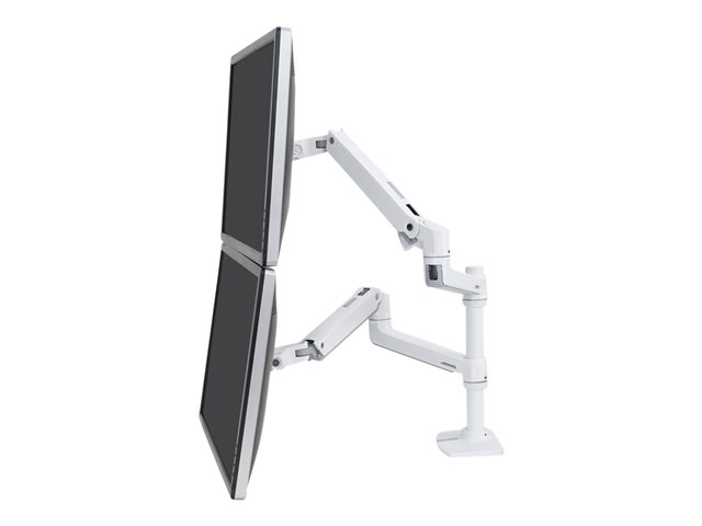 Ergotron LX - Kit de montage (bras articulé, fixation par pince pour  bureau, poteau, support d'extension) - pour Écran LCD - aluminium, acier -  blanc - Taille d'écran : jusqu'à 34 pouces 