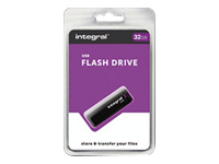 Integral Europe Black USB 2.0 Flash Drive INFD32GBBLK.