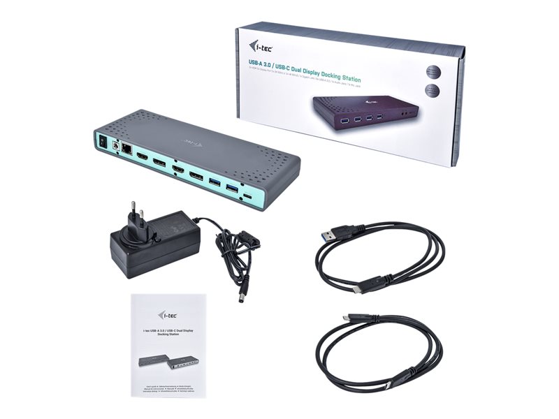 i-Tec USB-C / USB-A 3.0 4K Dual Video Docking Station - station d\'accueil - USB-C - GigE