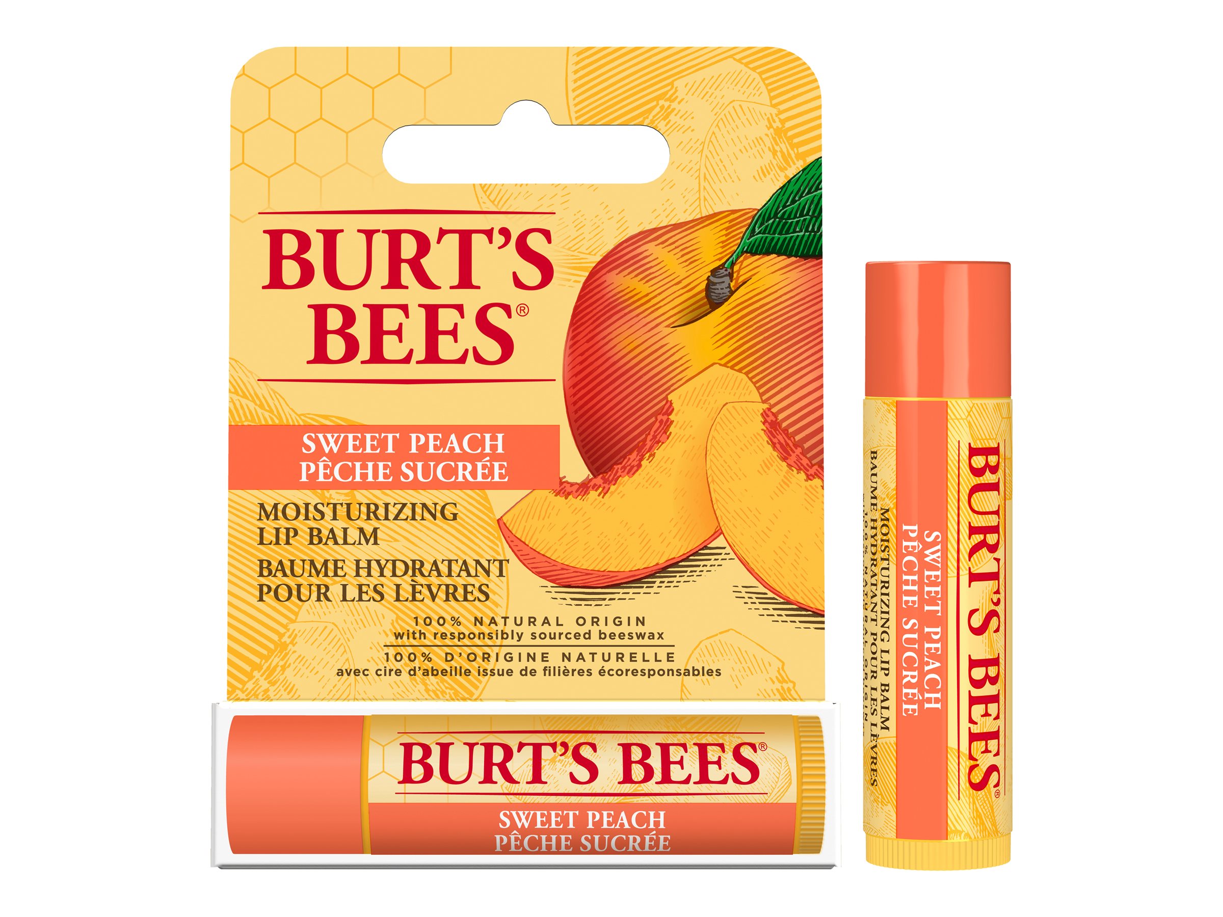 Burt's Bees Moisturizing Lip Balm - Sweet Peach - 4.25g