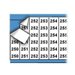 Brady Wire Marker Card Consecutive Numbers 250-274