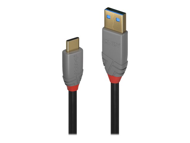 Image of Lindy Anthra Line - USB-C cable - 24 pin USB-C to USB Type A - 1.5 m