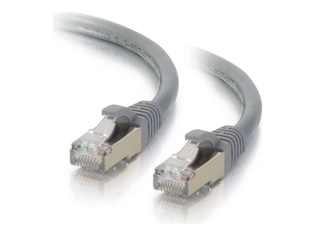 C2G 14ft Cat6a Snagless Shielded (STP) Network Patch Ethernet Cable Gray