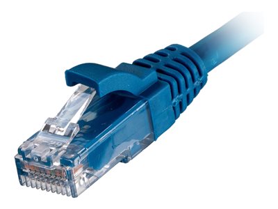 0.2m Cat6 RJ45 Blue U/UTP LSOH 24AWG Snagless Booted Patch Lead – Cablenet