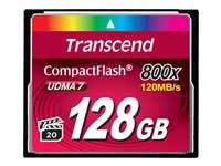 Transcend - flash memory card - 128 GB - CompactFlash