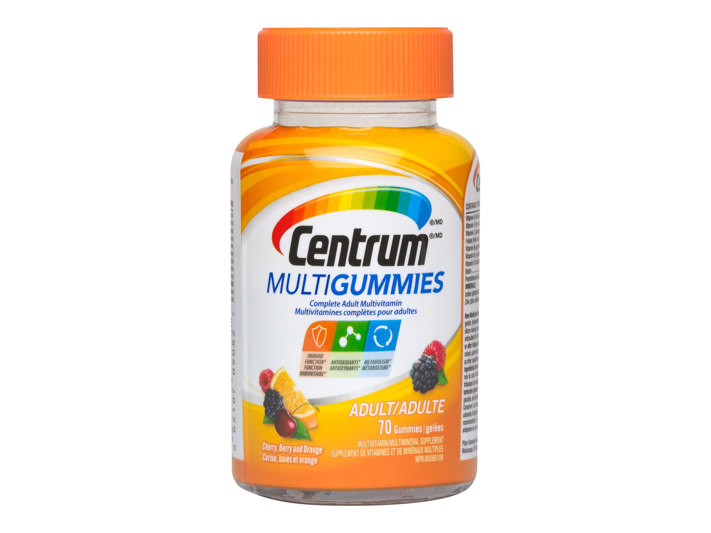 Centrum MultiGummies Adult Multivitamin/Mineral Supplement - 70's