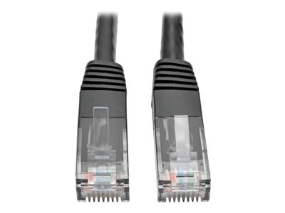 Tripp Lite Cat6 Gigabit Molded Patch Cable RJ45 M/M 550MHz 24 AWG Black 25'