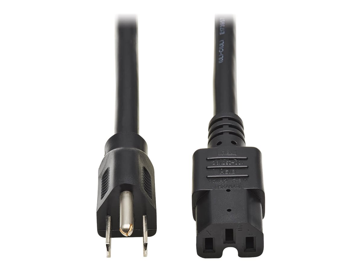 Eaton Tripp Lite Series Power Cord, NEMA 5-15P to C15