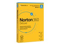 Norton 360 Deluxe Sikkerhedsprogrammer 25 GB cloud storage space 3 enheder 1 år