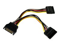 StarTech.com 6in SATA Power Y Splitter Cable Adapter - M/F - Power splitter - SATA power (M) to SATA power (F) - 6 in - PYO2S