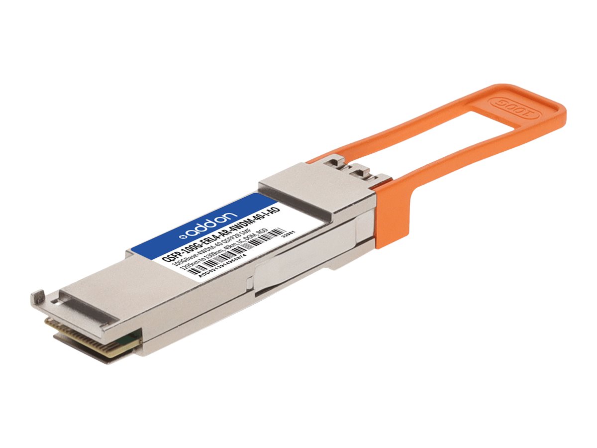 AddOn - QSFP28 transceiver module (equivalent to: Arista Networks QSFP-100G-ERL4-AR-4WDM-40-I)
