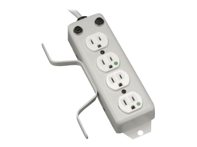 Tripp Lite Power Strip Hospital Medical Cord Wrap Drip Shield 4 Outlet 10' Cord