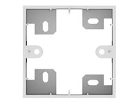 VISION Techconnect Modulare AV-Frontplatte - 30 JAHRE GARANTIE - 1-fach-Backbox für Oberflächenmontage (UK) - Standardmäßige Backbox für Oberflächenmontage (Einbau) 86 x 86 x 45 mm - Kunststoff - Weiß