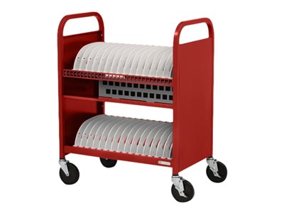 Bretford Cube TVCT30AC Cart (charge only) for 30 tablets / notebooks red o