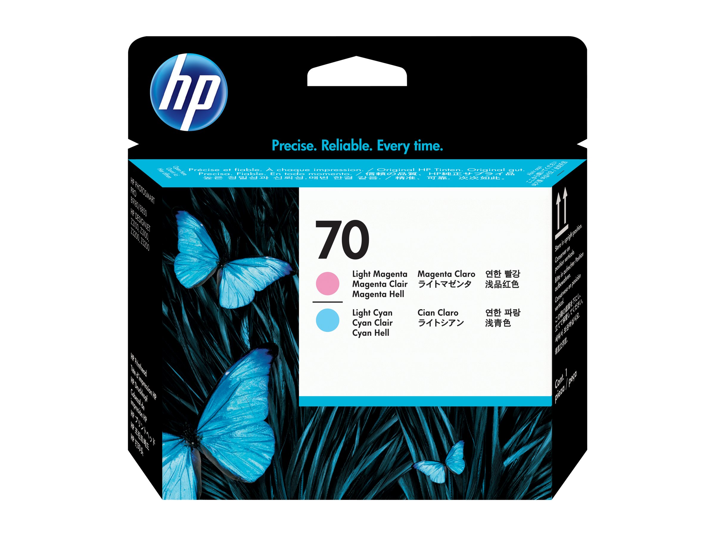 An image of HP 70 - light magenta, light cyan - printhead