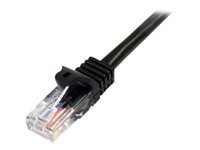 StarTech.com Cat5e Ethernet Cable - 6 ft - Black- Patch Cable - Snagless Cat5e Cable - Short Network Cable - Ethernet Cord - Cat 5e Cable - 6ft