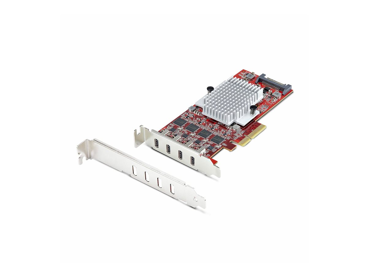 StarTech.com 4-Port USB Type-C PCIe Card, USB-C 10Gb, 4x Controllers, TAA - USB adaptér - PCIe 3.0 x4 - USB-C 3.2 Gen 2 x 4 - kompatibilní s TAA – foto 3