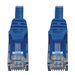 Eaton Tripp Lite Series Cat6a 10G Snagless Molded UTP Ethernet Cable (RJ45 M/M), PoE, Blue, 7 ft. (2.1 m)