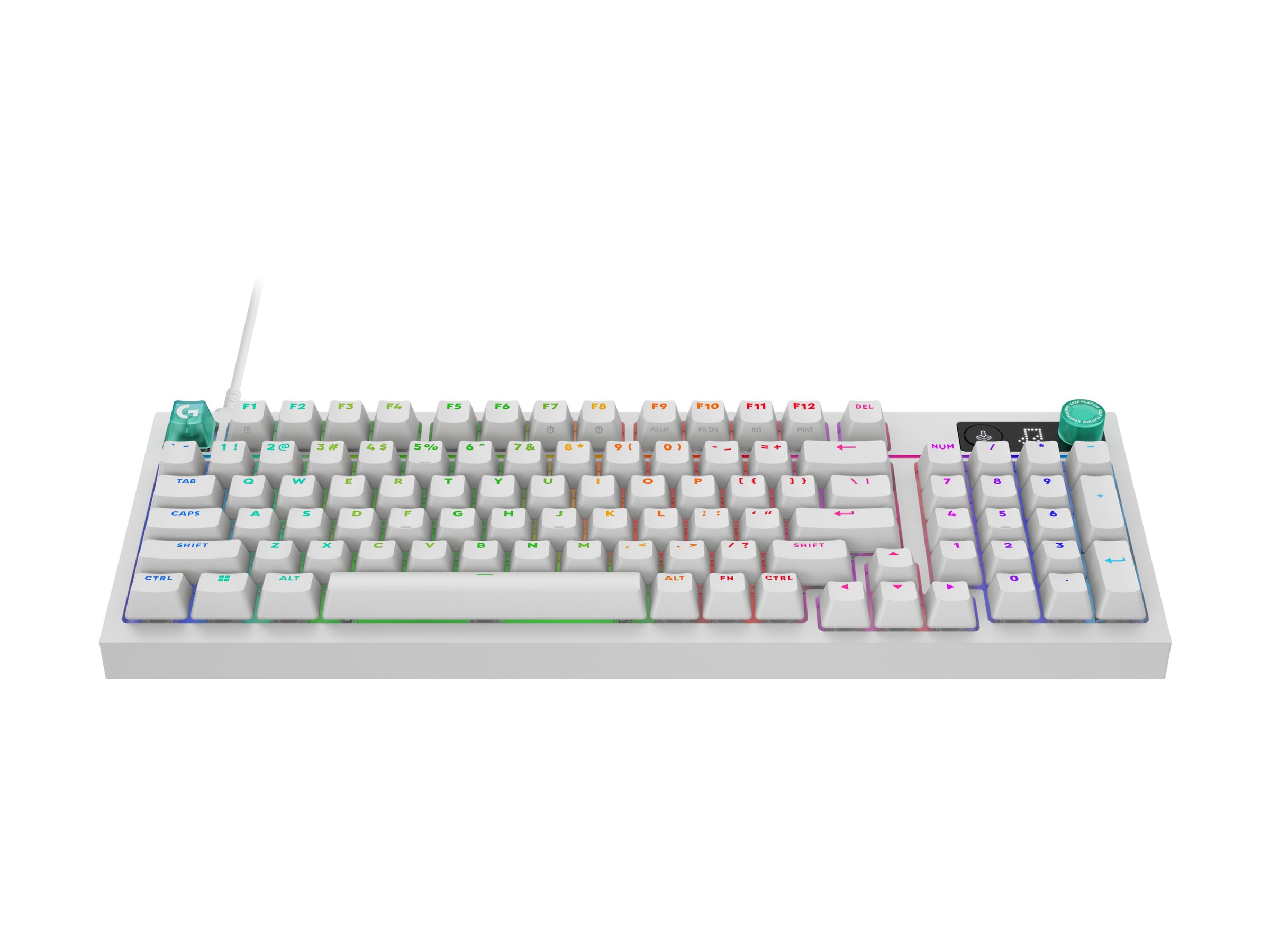 Logitech G G316 X 98 keyboard 98% full size QWERTY US white Input Product shot Front 79950