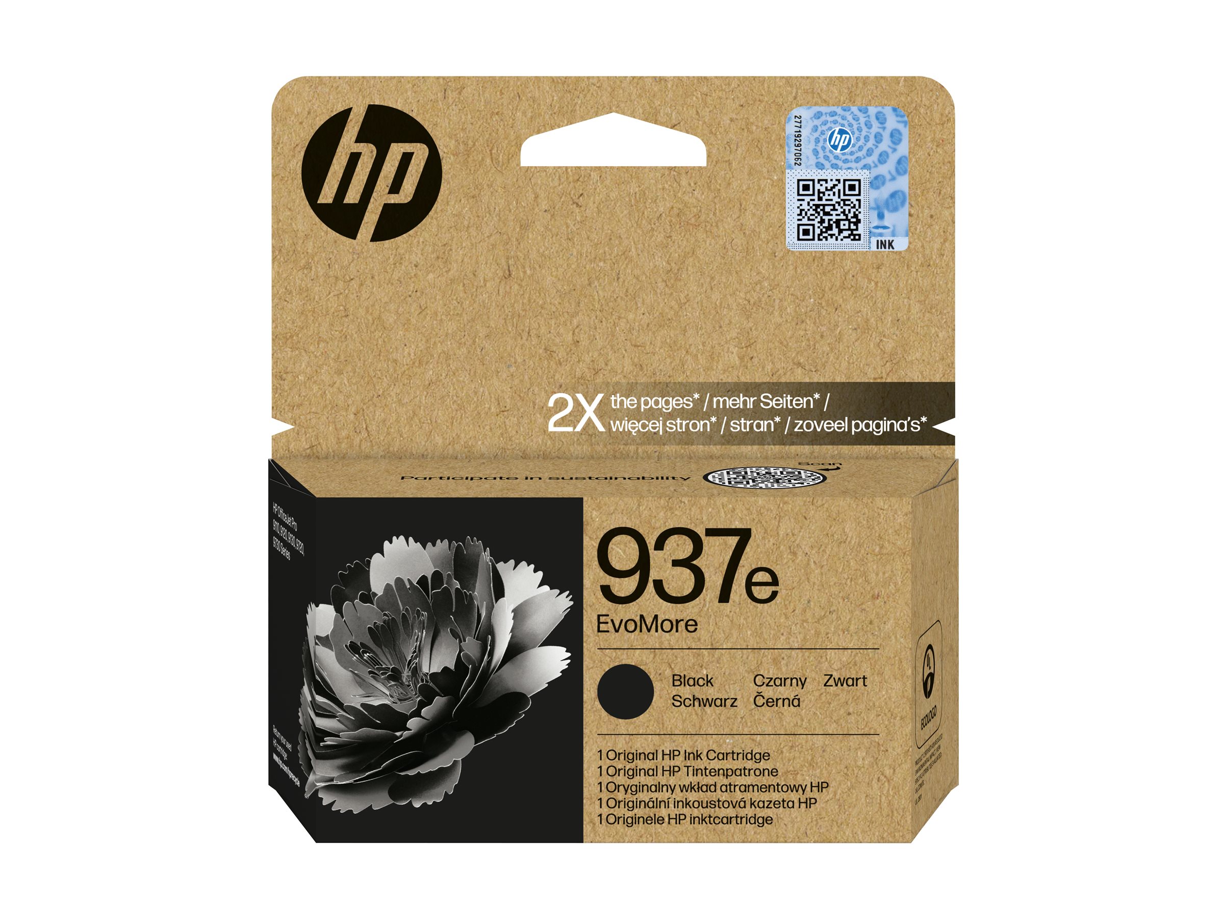 Hp 937e Evomore Black Original Ink Cartridge