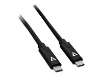 V7 USB Type-C kabel 2m Sort