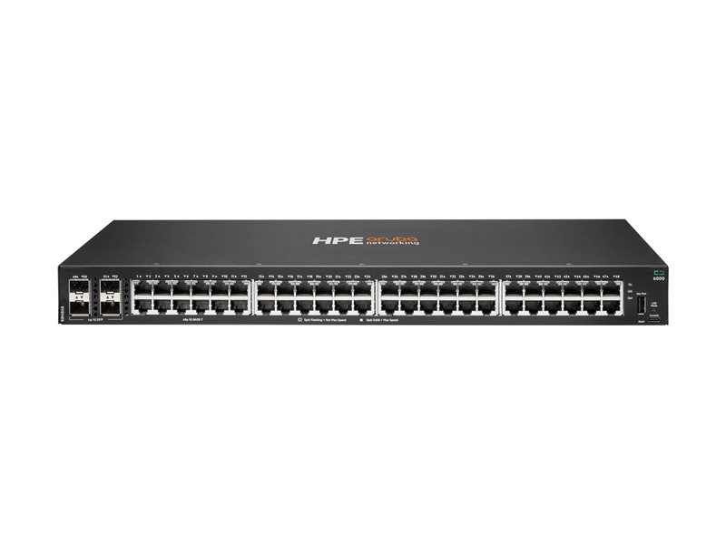 HPE Aruba Networking CX 6000 48p 10M/100M/1G 4p SFP 1G Switch