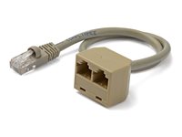 StarTech.com 2-to-1 RJ45  Mbps Splitter/Combiner - One adapter required at each end of the connection Netværk-splitter