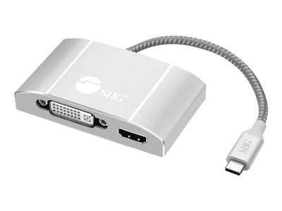 SIIG USB-C to 3-in-1 Multiport Video Adapter with PD Charging