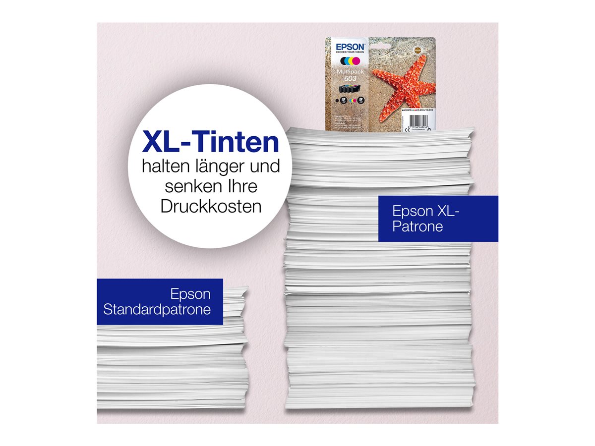 Epson 603 Multipack - 4-balení - černá, žlutá, azurová, purpurová - originální - inkoustová cartridge – foto 3