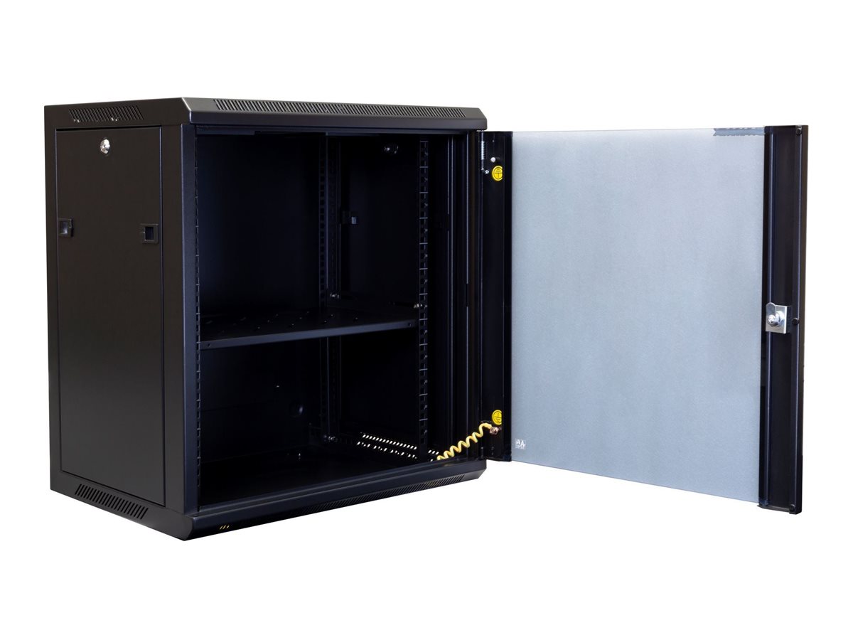 Dynamix m Series cabinet 450 mm deep (600 x 450 x 635 mm) Open view Left-angle 79732