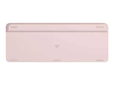 Logitech Slim Multi-Device K580 keyboard rose Input Product shot Back 78250