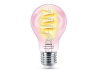 Philips Smart LED-filament-lyspære 6.3W G 470lumen 2200-6500K RGB-lys