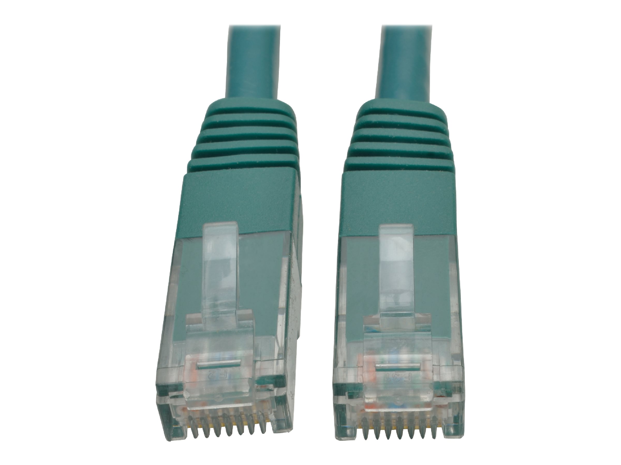 Tripp Lite 3ft Cat6 Gigabit Molded Patch Cable RJ45 M/M 550MHz 24 AWG Green 3'