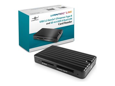 Vantec Link - Card reader (CFexpress Type B, SD 4.0 UHS-II, SD 3.0 UHS-I, SD, SDHC, SDXC)