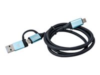 i-Tec USB 3.1 USB Type-C kabel 1m Sort