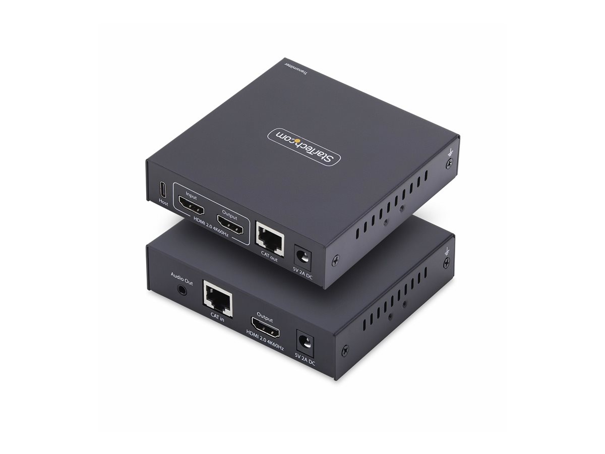 StarTech.com HDMI KVM Extender Over IP Network, 4K 60Hz, Driverless - sada vysílače a přijímače - video/audio/USB extendér - HDMI – foto 5